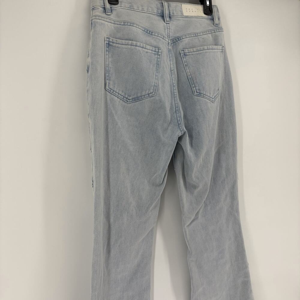 PacSun Women’s Light Blue Pintuck High Waisted Bootcut Jeans Size 27 Flare Retro - Picture 9 of 11